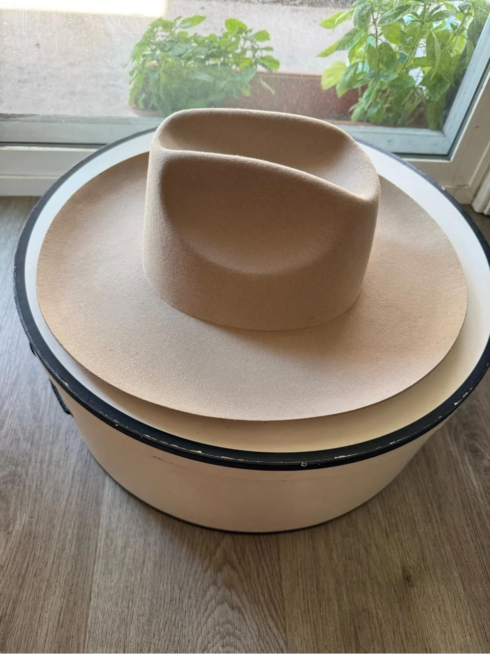 lack of color cassidy western flicked up brim wool cowboy hat size large NEW